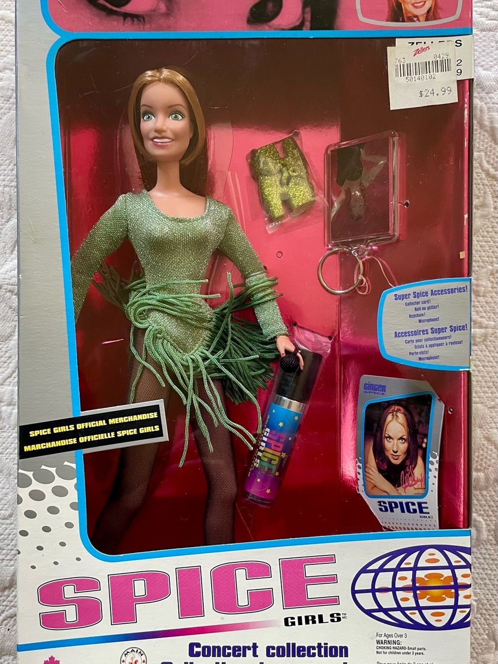BNIB: 1998 Spice Girls Doll – Geri/Ginger Spice